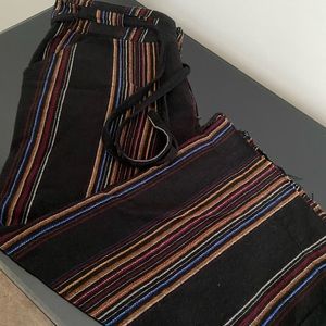 Boho Chic Capris with drawstring belt. Fun loose fit.